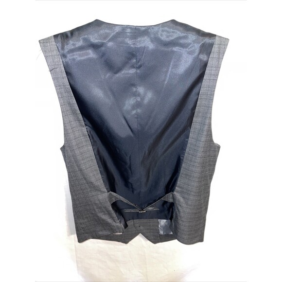 Perry Ellis Dress Vest Men’s Slim Fit Small Gray 5 Button Pockets Polyester NWT - Picture 8 of 12